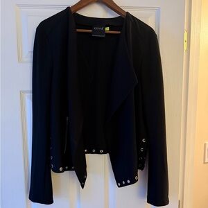 Lysse Black Women's Blazer with Silver Accents
